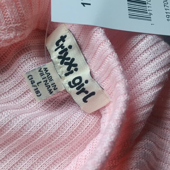 trixxi girl 2 piece jumpsuit Set Jumpsuit & Cardigan Size L (14/16) PINK - Picture 2 of 4